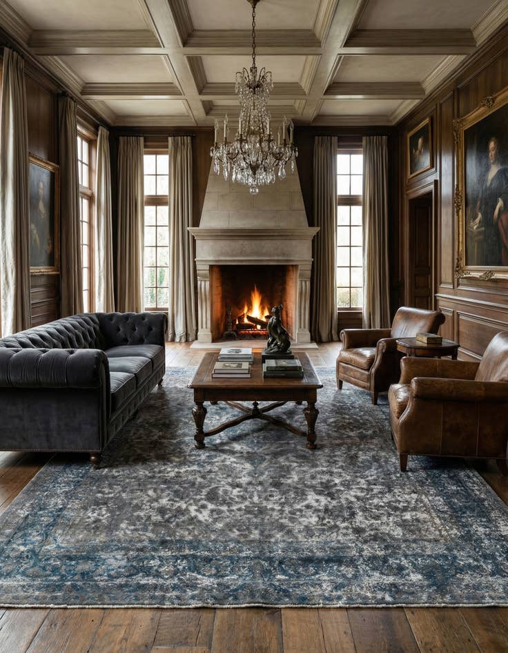 Detail image of 11' x 15' 6 Vintage Royal Wool Rug