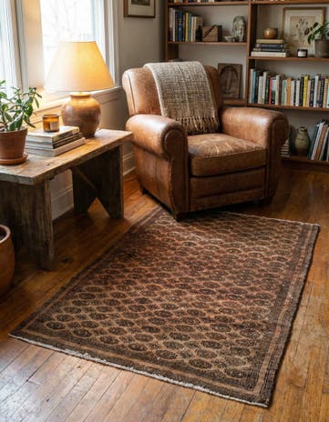 3' 2 x 4' 5 Hand Knotted Ultra Vintage Persian Wool Rug