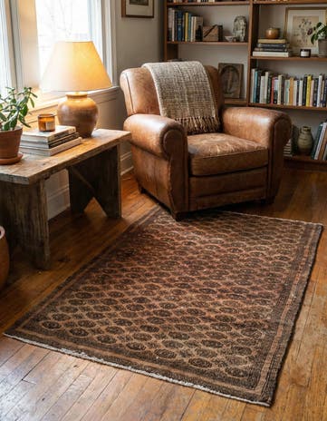 3' 2 x 4' 5 Hand Knotted Ultra Vintage Persian Wool Rug