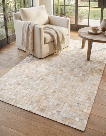 4' x 5' 8 Cowhide Stocks Rug