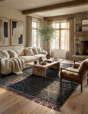 8' 8 x 11' 10 Hand Knotted Moroccan Wool Rug