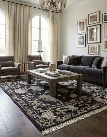 9' 2 x 12' 2 Hand Knotted Darya Wool Rug
