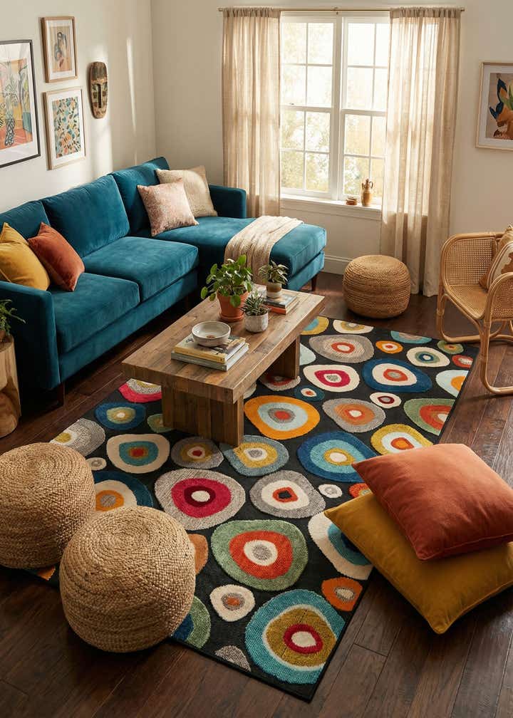 6' x 9' Easy-Clean Casablanca Indoor / Outdoor Rug