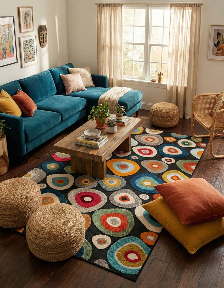 Detail image of 6' x 9' Easy-Clean Casablanca Indoor / Outdoor Rug