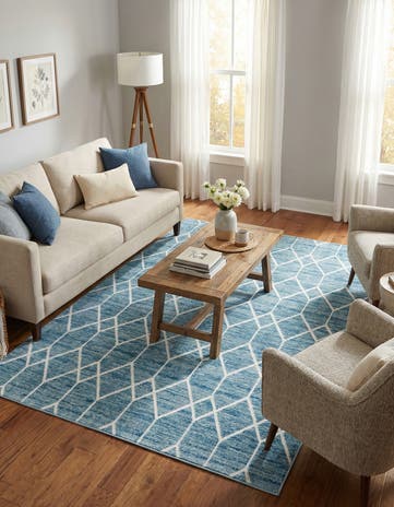 7' x 10' Lattice Trellis Rug