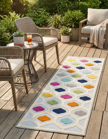 2' x 8' Easy-Clean Aruba Indoor / Outdoor Runner Rug