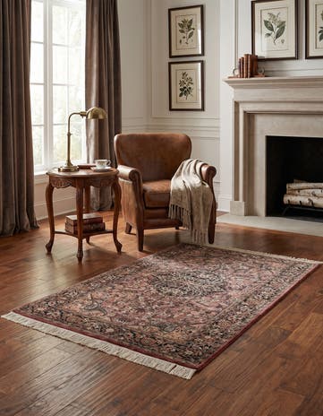 3' 2 x 5' 4 Hand Knotted Kashmir Oriental Rug