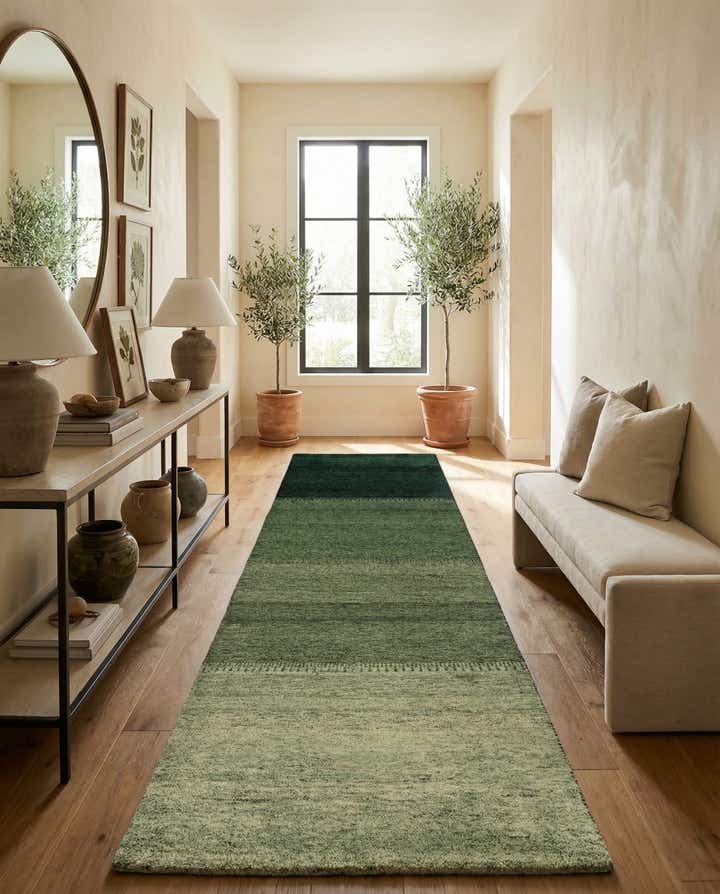 2' 8 x 10' 10 Hand Knotted Gabbeh Wool Runner Rug