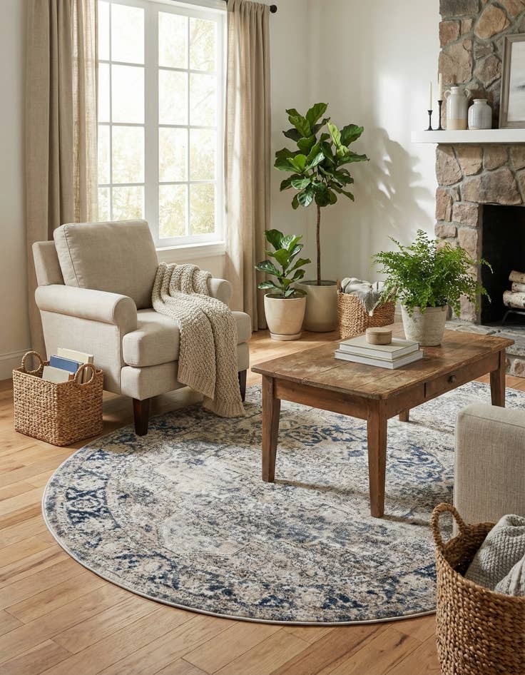 Detail image of 4' 1 x 6' 1 Oregon Oval Rug