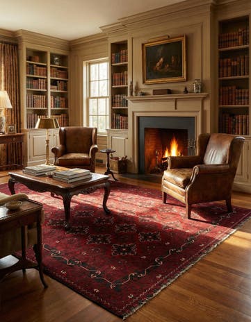 6' 5 x 9' 6 Hand Knotted Khal Mohammadi Wool Rug