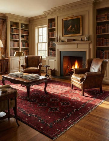 6' 5 x 9' 6 Hand Knotted Khal Mohammadi Wool Rug
