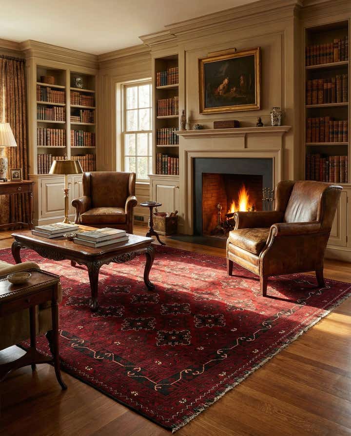 6' 5 x 9' 6 Hand Knotted Khal Mohammadi Wool Rug