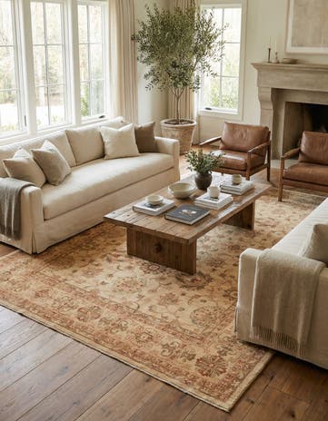 8' 10 x 12' 3 Hand Knotted Peshawar Ziegler Rug