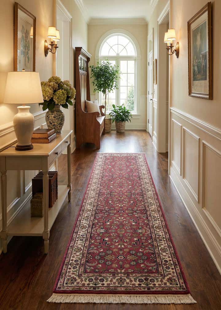 2' 6 x 11' 3 Hand Knotted Hamedan Wool Runner Rug