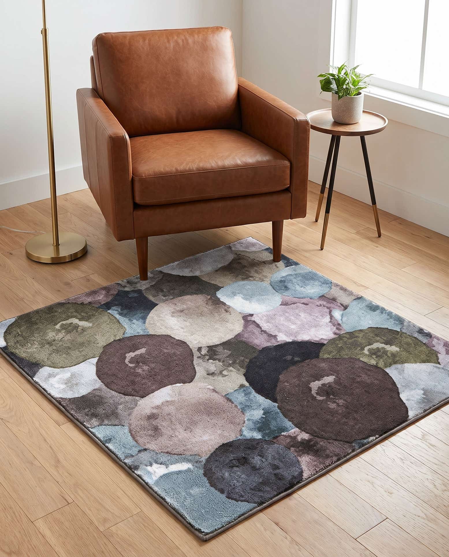 100cm x 100cm Medina Vierkant Vloerkleed