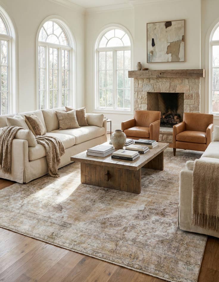 Detail image of 9' x 12' 6  Hand Knotted Ultra Vintage Persian Wool Rug