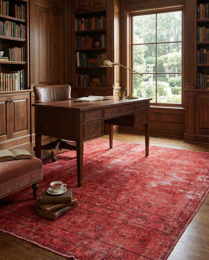 4' 5 x 6' Hand Knotted Ultra Vintage Persian Wool Rug