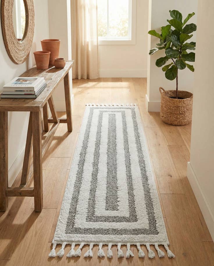 Detail image of 2' x 8' Boho Runner Rug