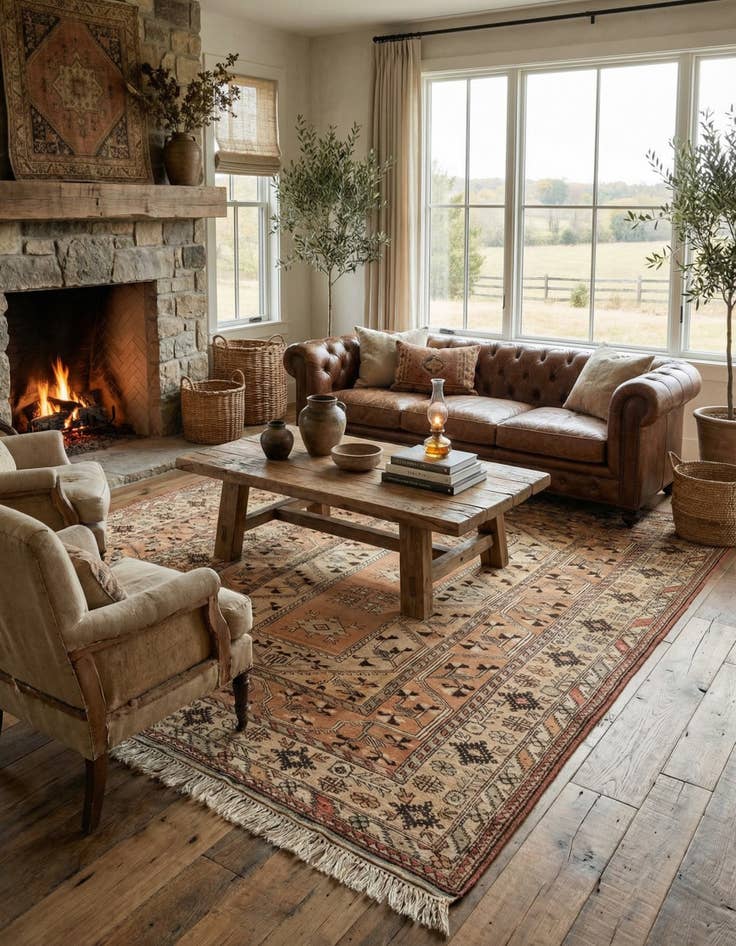 Detail image of 6' 8 x 9' 7  Hand Knotted Kars Wool Rug