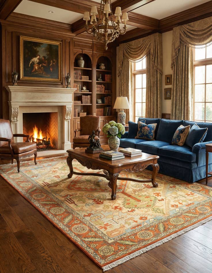 Detail image of 9' 10 x 13' 8 Kashmar Wool Rug