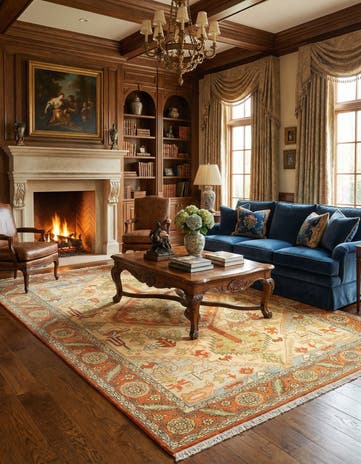 9' 10 x 13' 8 Kashmar Wool Rug