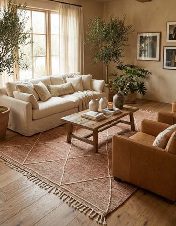 6' 10 x 10' 2 Hand Knotted Moroccan Wool Rug