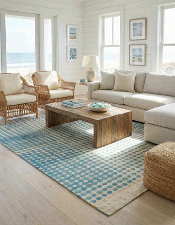8' x 10' Hand Knotted Darya Wool Rug