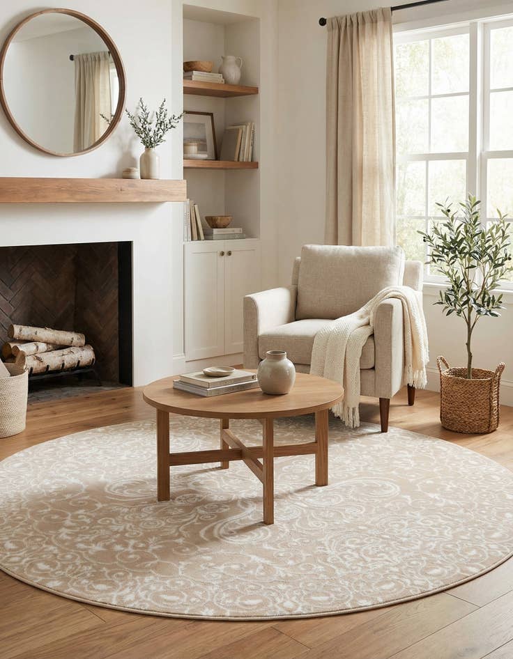 Detail image of 6' x 6' Himalaya Round Rug