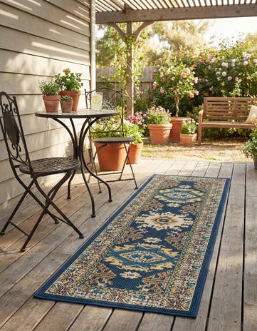 2' x 6' Easy-Clean Baja Indoor / Outdoor Runner Rug