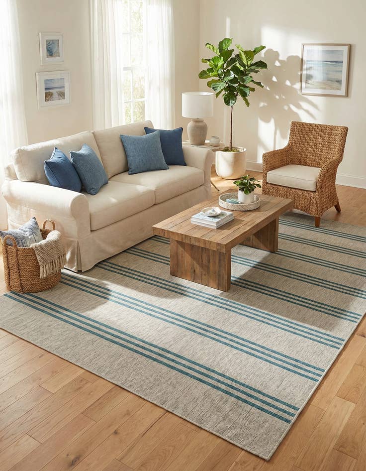 Detail image of 7' x 10'  Washable Jill Zarin Anguilla Indoor / Outdoor Rug