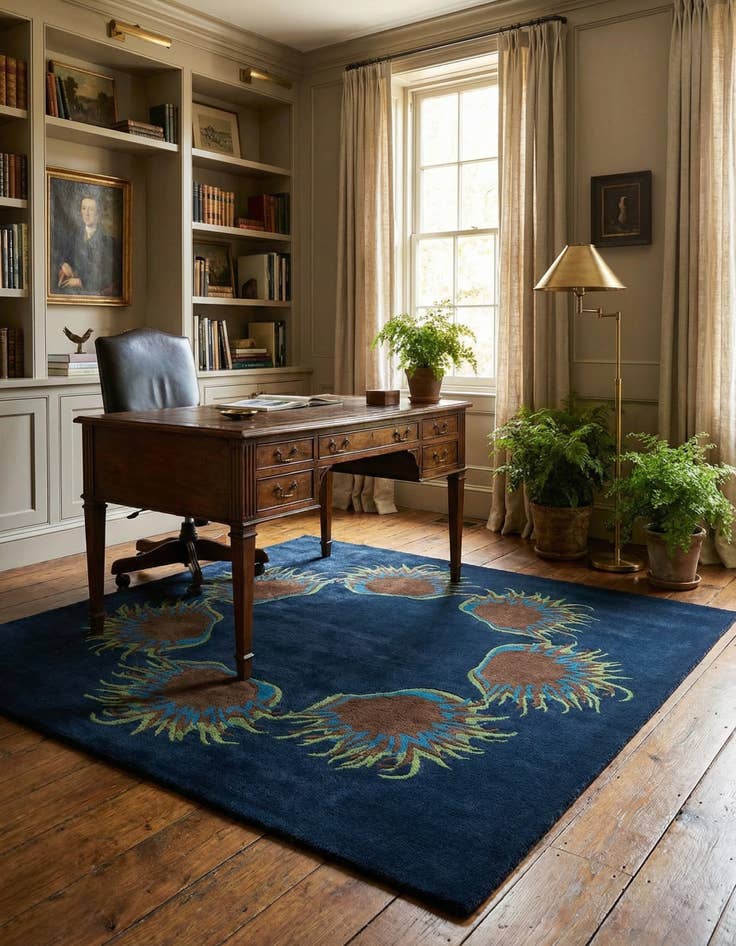 Detail image of 7' 6 x 7' 7 Agra Square Rug