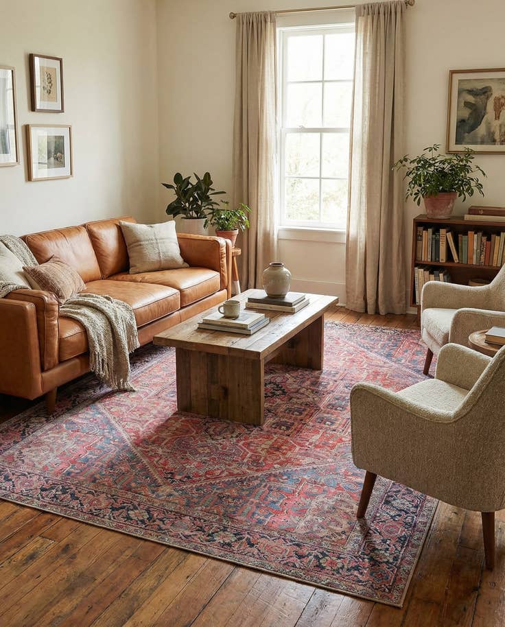 Detail image of 7' 10 x 11' Washable Timeless Rug