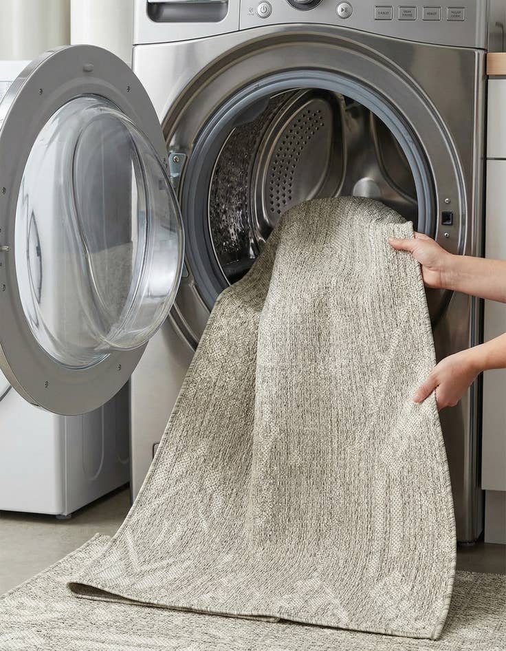 Detail image of  2' x 3'  Washable Bohemian Indoor / Outdoor Rug