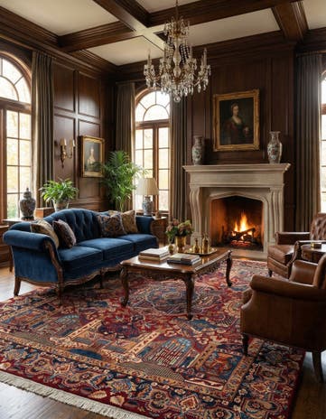 9' 9 x 12' 6 Kerman Wool Rug