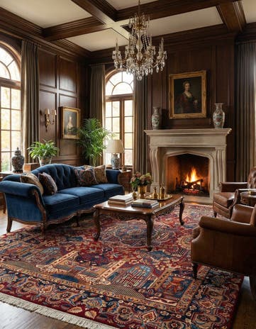 9' 9 x 12' 6 Kerman Wool Rug