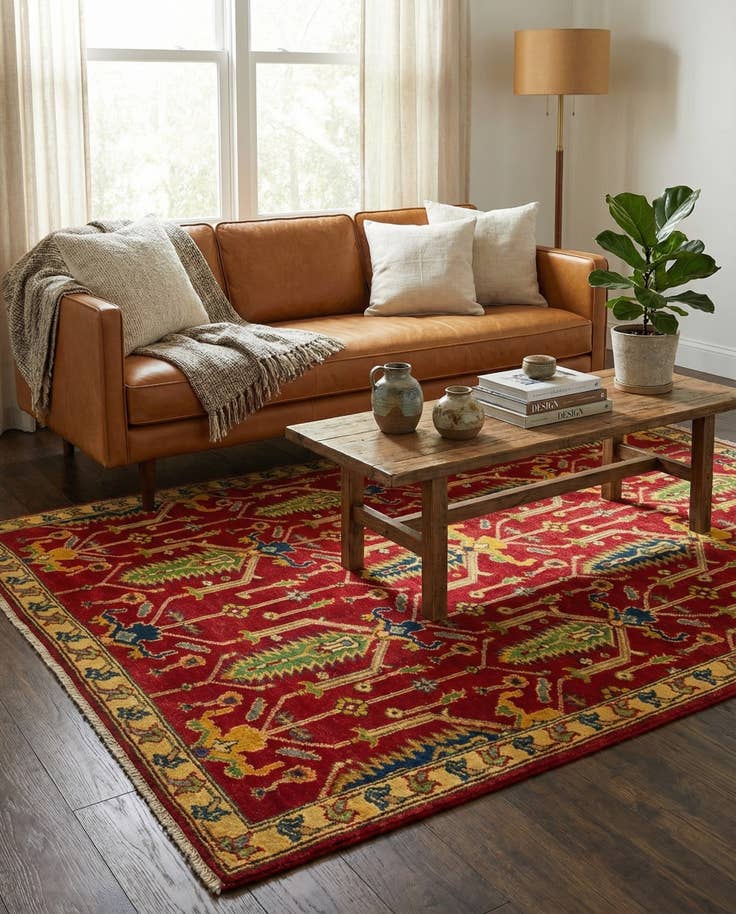 Detail image of 5' x 6' 6 Hand Knotted Kazak Rug