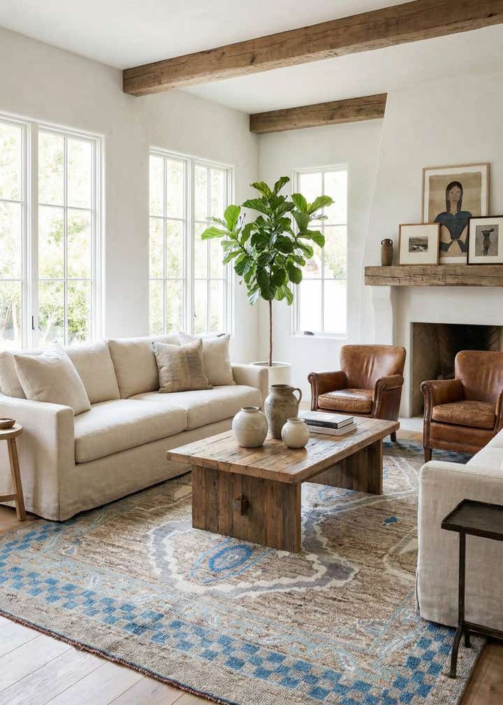 7' 5 x 10' 2 Hand Knotted Moroccan Wool Rug