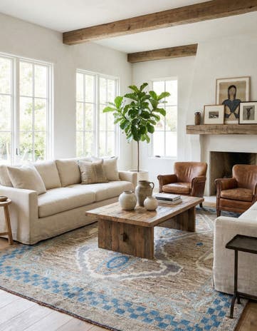 7' 5 x 10' 2 Hand Knotted Moroccan Wool Rug