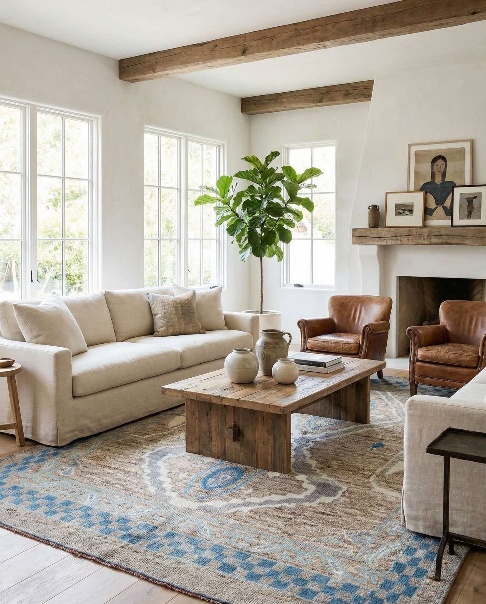 7' 5 x 10' 2 Hand Knotted Moroccan Wool Rug