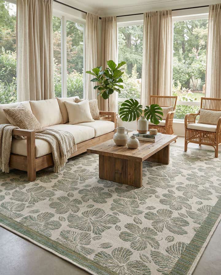 9' x 12' Easy-Clean Baja Indoor / Outdoor Rug