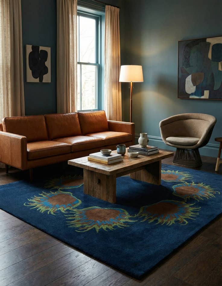 Detail image of 7' 6 x 7' 7 Luna Square Rug