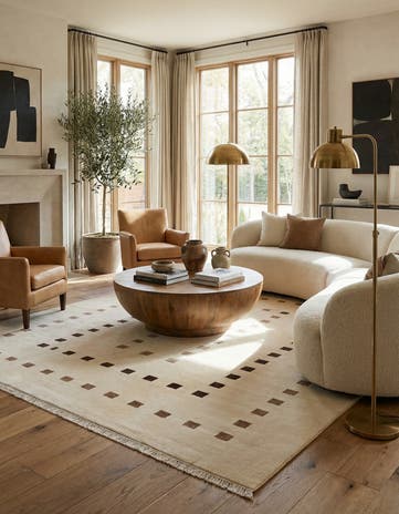 6' 7 x 9' 11 Hand Knotted Darya Wool Rug