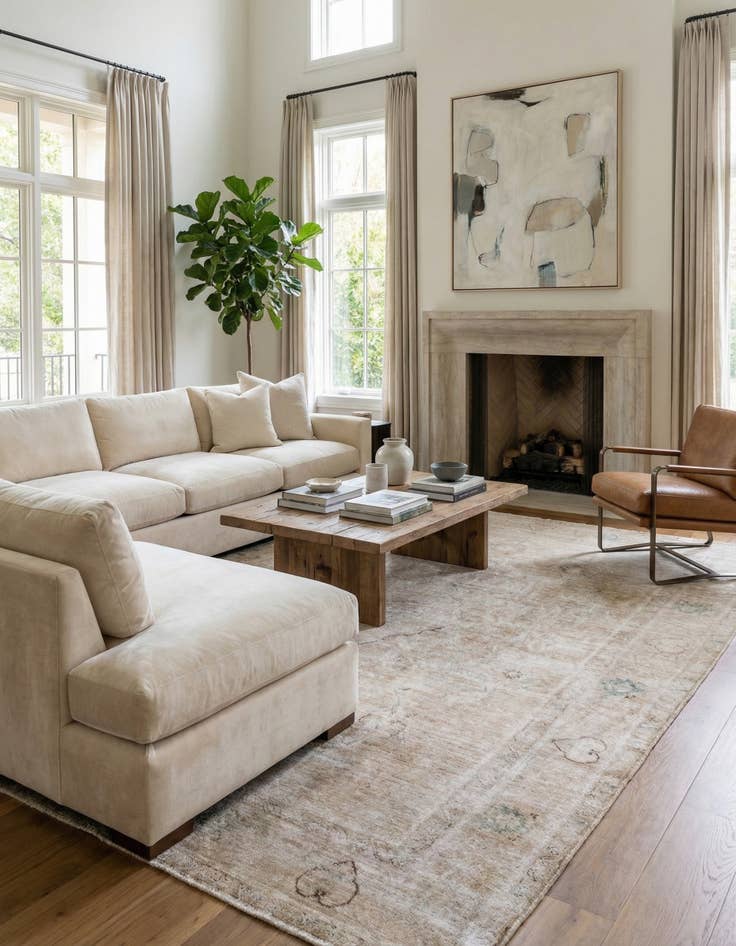 Detail image of  8' 5 x 11' 7  Hand Knotted Ultra Vintage Persian Wool Rug