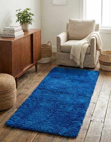 3' 2 x 6' 1 Hand Knotted Moroccan Wool Runner Rug