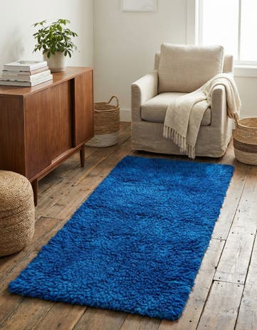 3' 2 x 6' 1 Hand Knotted Moroccan Wool Runner Rug