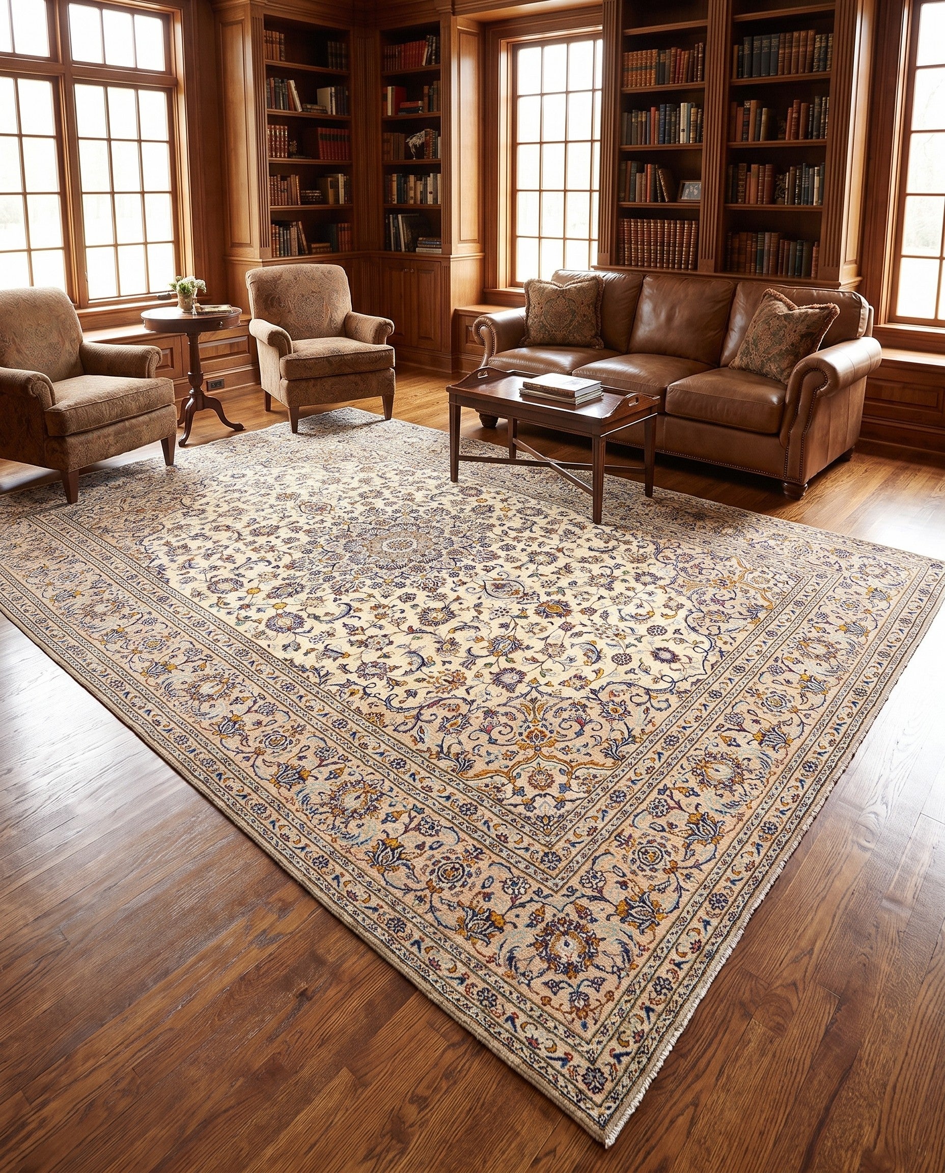 8' x 11' 6 Kashan Rug