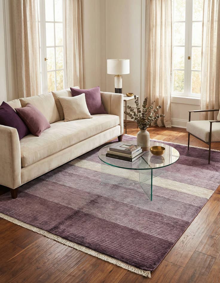 Detail image of  4' 9 x 6' 8  Hand Knotted Darya Wool Rug