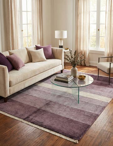 4' 9 x 6' 8 Hand Knotted Darya Wool Rug