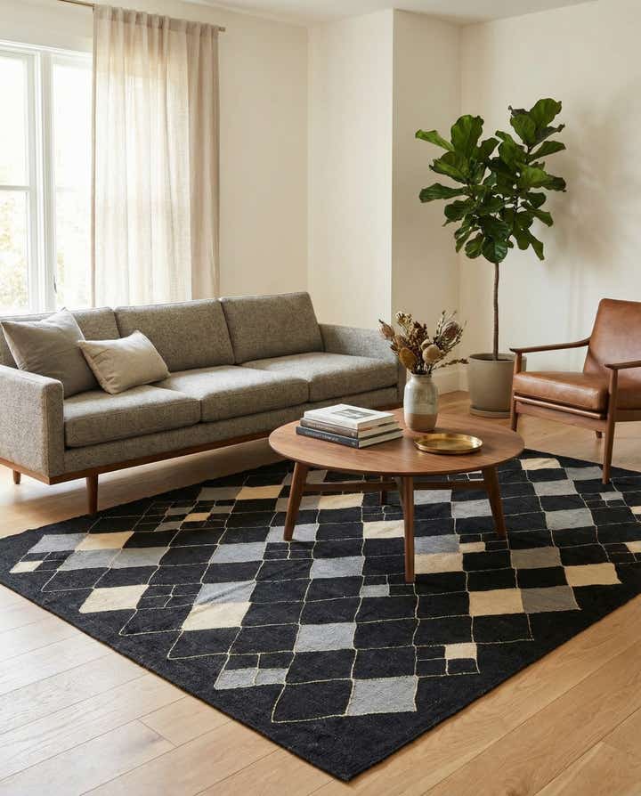 5' 11 x 7' 10 Hand Woven Kilim Modern Wool Rug