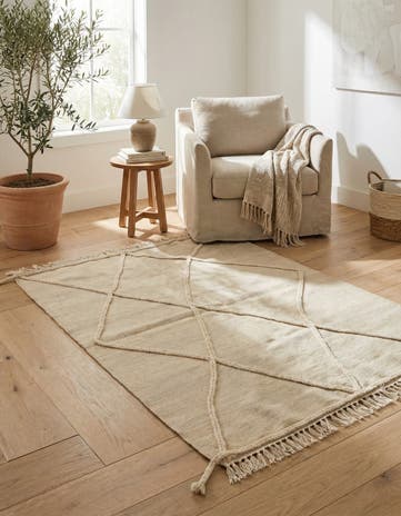 3' 6 x 5' Hand Woven Moroccan Wool Rug